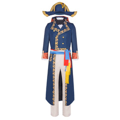 Movie Napoleon Napoleon Blue Coat Outfits Cosplay Costume Halloween Carnival Suit