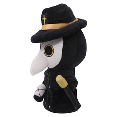 Movie Plague doctor Black Plush Toys Cartoon Soft Stuffed Dolls Mascot Birthday Xmas Gift