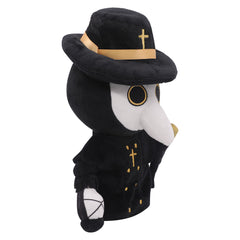 Movie Plague doctor Black Plush Toys Cartoon Soft Stuffed Dolls Mascot Birthday Xmas Gift