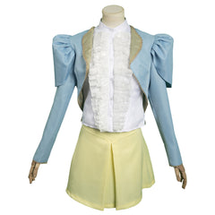 Movie Poor Things Belle Baxter White Set Outfits Cosplay Costume Halloween Carnival Suit