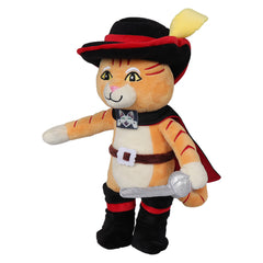 Movie Puss in Boots: The Last Wish Cat Hero Cosplay Plush Toys Cartoon Soft Stuffed Dolls Mascot Birthday Xmas Gift