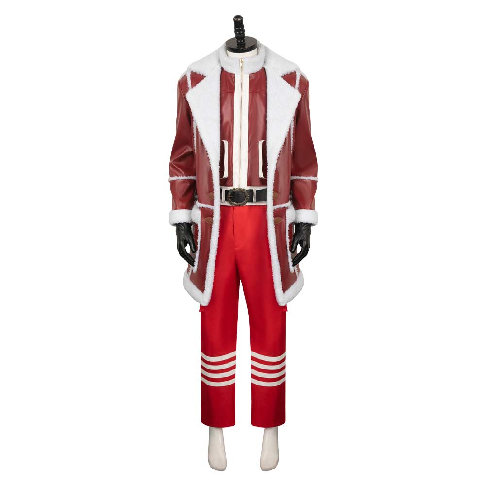 Movie Red One 2023 Santa Claus Red Christmas Set Outfits Cosplay Costume Halloween Carnival Suit