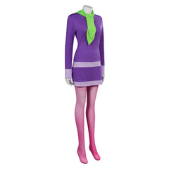 Movie Scooby Doo Daphne Blake Scoob Purple Dress Outfits Cosplay Costume Suit