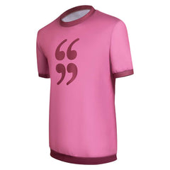 Movie Scott Pilgrim Takes Off Scott Pilgrim Pink T-shirt Outfits Cosplay Costume Halloween Carnival Suit