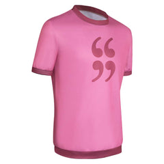 Movie Scott Pilgrim Takes Off Scott Pilgrim Pink T-shirt Outfits Cosplay Costume Halloween Carnival Suit