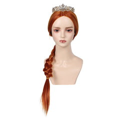 Movie Shrek Fiona Princess Wig Crown Cosplay Accessories Halloween Carnival Props