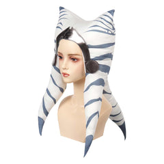 Movie Star Wars Ahsoka Tano White Hat Headgear Cosplay Accessories Halloween Carnival Props