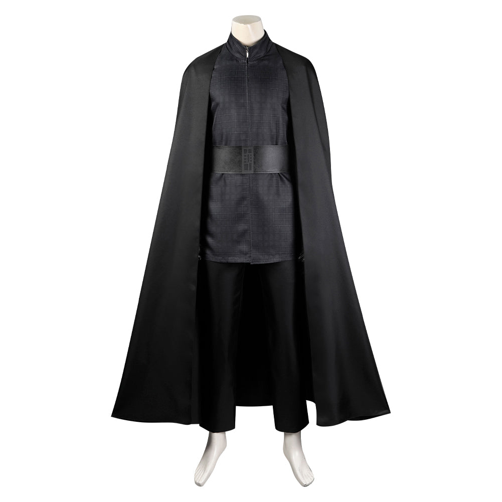 Movie Star Wars Kylo Ren Black Cloak Set Outfits Cosplay Costume Halloween Carnival Suit