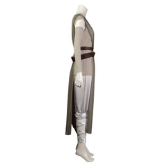 Movie Star Wars: The Force Awakens Rey Gray Dress Outfits Cosplay Costume Halloween Carnival Suit