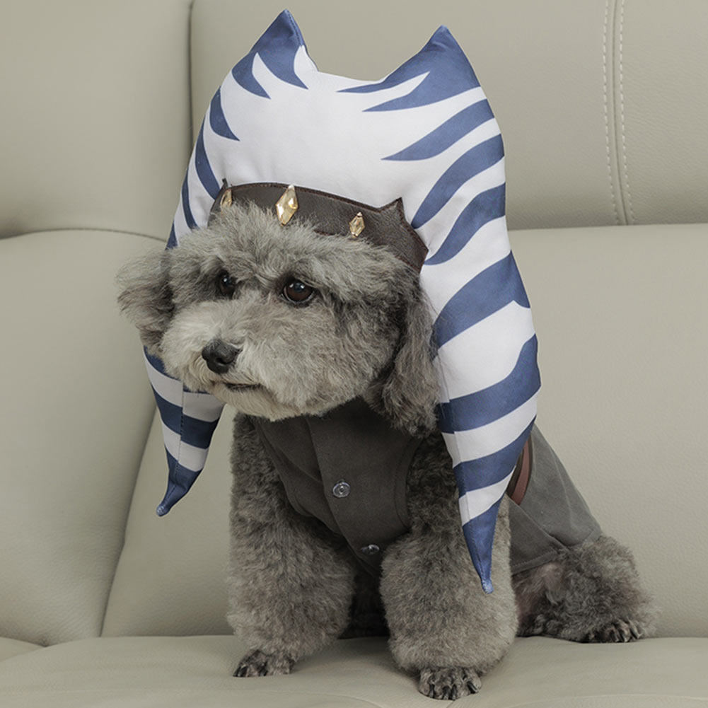 TV Ahsoka 2023 Ahsoka Dogs Pet Outfits Cosplay Costume Halloween Carni