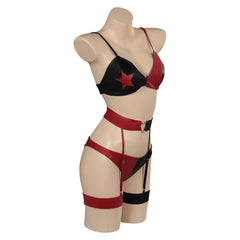 Movie Suicide Squad Harley Quinn Red Sexy lingerie Outfits Cosplay Costume Halloween Carnival Suit