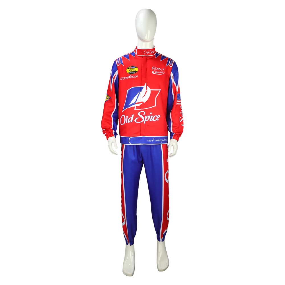 Movie Talladega Nights: The Ballad of Ricky Bobby Carl Naughton Red Set Outfits Cosplay Costume Halloween Carnival Suit