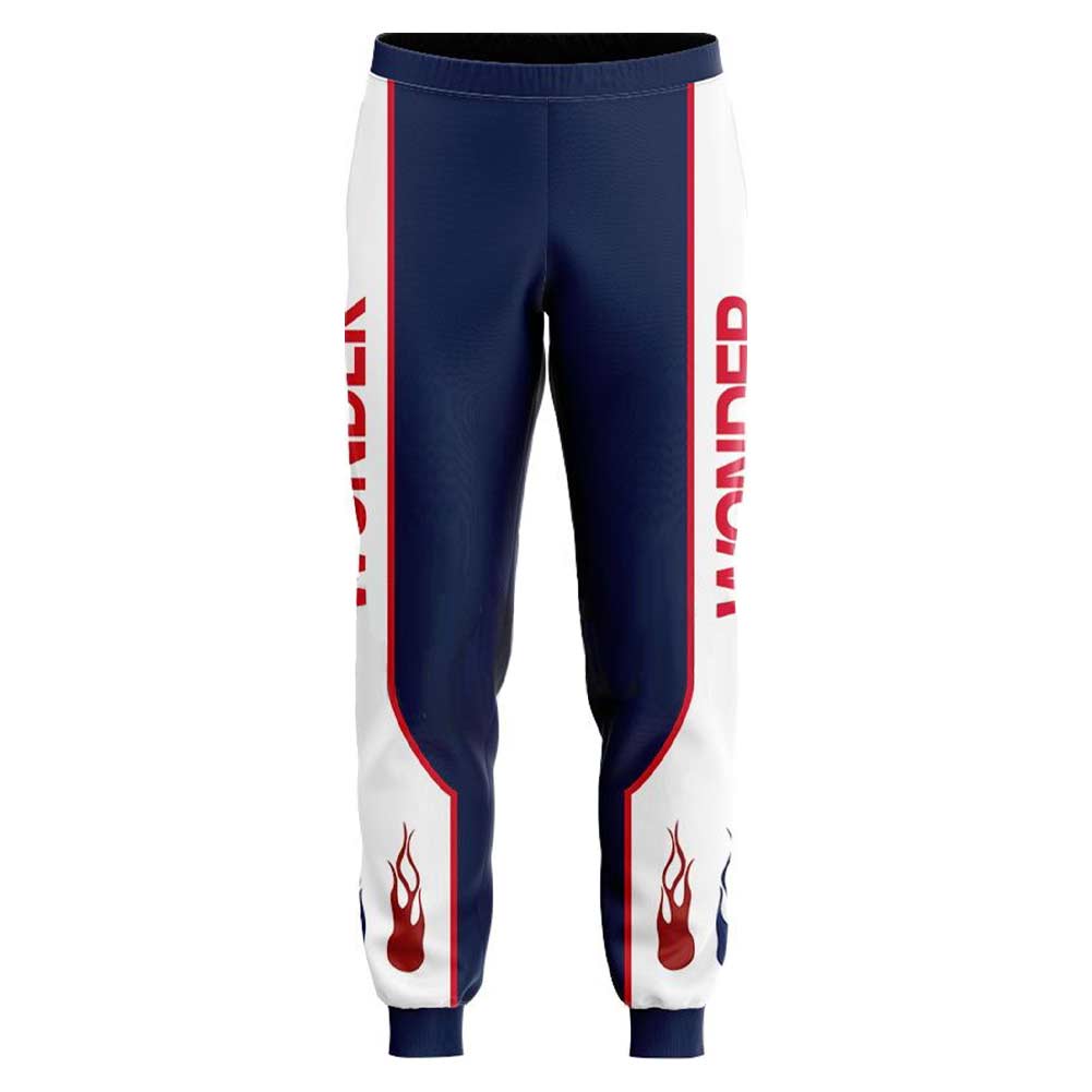 Movie Talladega Nights: The Ballad of Ricky Bobby Ricky Bobby Blue Trousers Cosplay Costume Halloween Carnival Suit