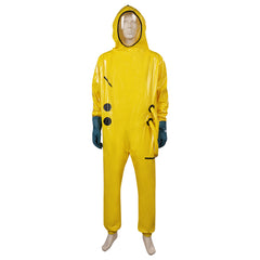 Movie The Backrooms Wanderer Yellow Jumpsuit Outfits Cosplay Costume Halloween Carnival Suit