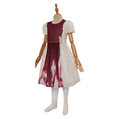 Movie The Exorcist Katherine Red Dress Outfits Cosplay Costume Halloween Carnival Suit