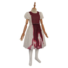 Movie The Exorcist Katherine Red Dress Outfits Cosplay Costume Halloween Carnival Suit