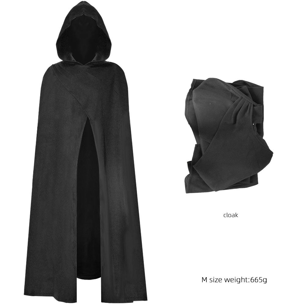 Movie The Lord of the Rings The Hobbit Green And Black Medieval Cloak