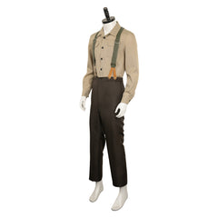 Movie The Ministry Of Ungentlemanly Warfare (2024) Gus March Phillips Brown Set Outfits Cosplay Costume Halloween Carnival Suit