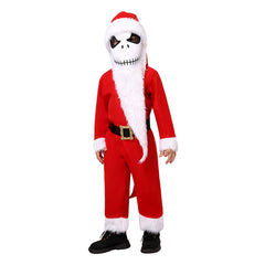 Movie The Nightmare Before Christmas Jack Skellington Red Christmas ​Outfits Cosplay Costume Halloween Carnival Suit