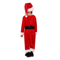 Movie The Nightmare Before Christmas Jack Skellington Red Christmas ​Outfits Cosplay Costume Halloween Carnival Suit