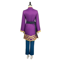 Movie The Super Mario Bros 2023 Princess Peach Purple Coat Set Outfits Cosplay Costume Halloween Carnival Suit