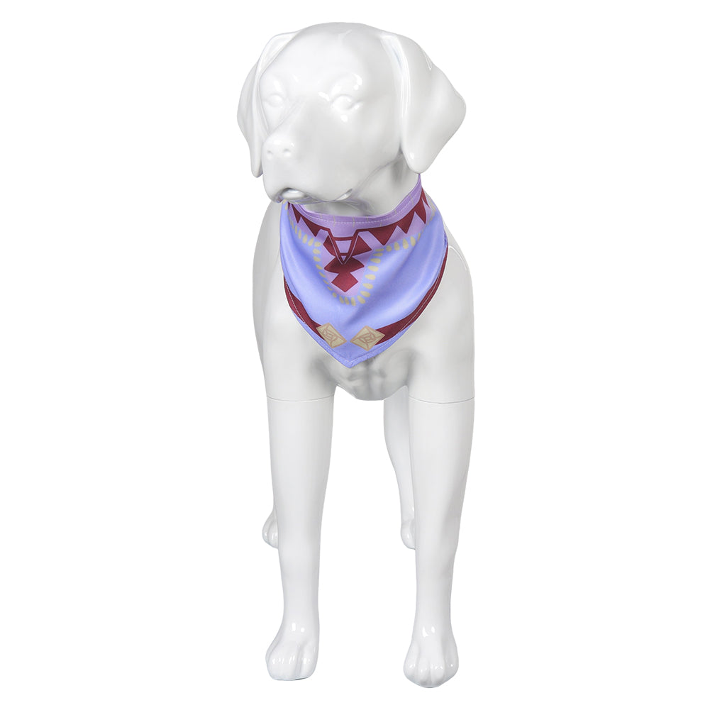 Movie Wish 2023 Asha Purple And Yellow Scarf Dogs Pet Outfits Cosplay Costume Halloween Carnival Suit
