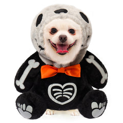 Pet Dog Costume Toy Skeleton Outfits Horror Halloween Carnival Suit