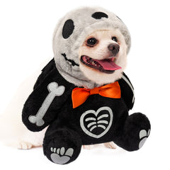 Pet Dog Costume Toy Skeleton Outfits Horror Halloween Carnival Suit