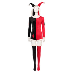 TV Harley Quinn Season 4 (2023) Harley Quinn Black And Red Sleepwear Outfits Cosplay Costume Halloween Carnival Suit