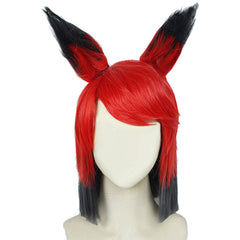 TV Hazbin Hotel 2024 Alastor Red Wigs Cosplay Accessories Halloween Carnival Props