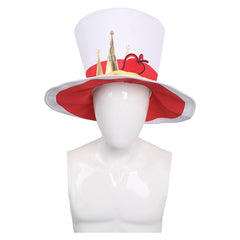 TV Hazbin Hotel 2024 Lucifer White Hat Cosplay Accessories Halloween Carnival Props