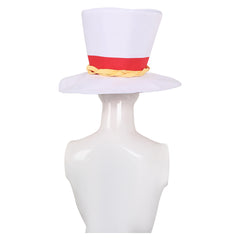 TV Hazbin Hotel 2024 Lucifer White Hat Cosplay Accessories Halloween Carnival Props