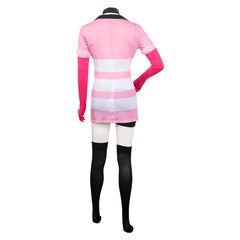 TV Hazbin Hotel (2024) Angel Dust Pink Tightsuit Outfits Cosplay Costume Halloween Carnival Suit