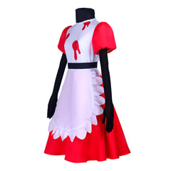 TV Hazbin Hotel (2024) Niffty Red Dress Outfits Cosplay Costume Halloween Carnival Suit   