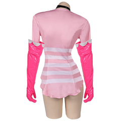 TV Hazbin Hotel Angel Dust Pink Sexy Outfits Cosplay Costume Halloween Carnival Suit