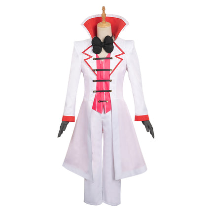 Tv Hazbin Hotel (2024) Lucifer White Uniform Set Outfits Cosplay Costu 