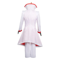 TV Hazbin Hotel Lucifer White Uniform Set Outfits Cosplay Costume Halloween Carnival Suit