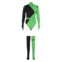 TV Kim Possible Shego Women Jumpsuit Outfits Cosplay Costume Halloween Carnival Suit-Coshduk