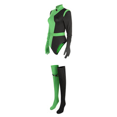 TV Kim Possible Shego Women Jumpsuit Outfits Cosplay Costume Halloween Carnival Suit-Coshduk