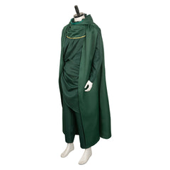 TV Loki 2023 Loki Green Cloak Set Outfits Cosplay Costume Halloween Carnival Suit