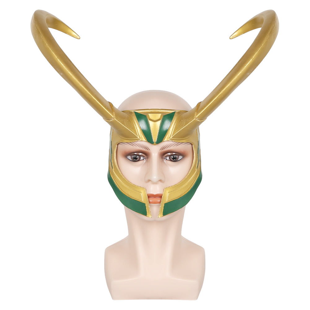 TV Loki Season 2 Loki Mask Cosplay Long Horns Latex Masks Helmet Accessories Halloween Props