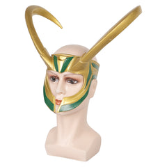 TV Loki Season 2 Loki Mask Cosplay Long Horns Latex Masks Helmet Accessories Halloween Props