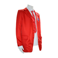 TV Rebelde Miguel Arango Red School Uniform Outfits Cosplay Costume Halloween Carnival Suit